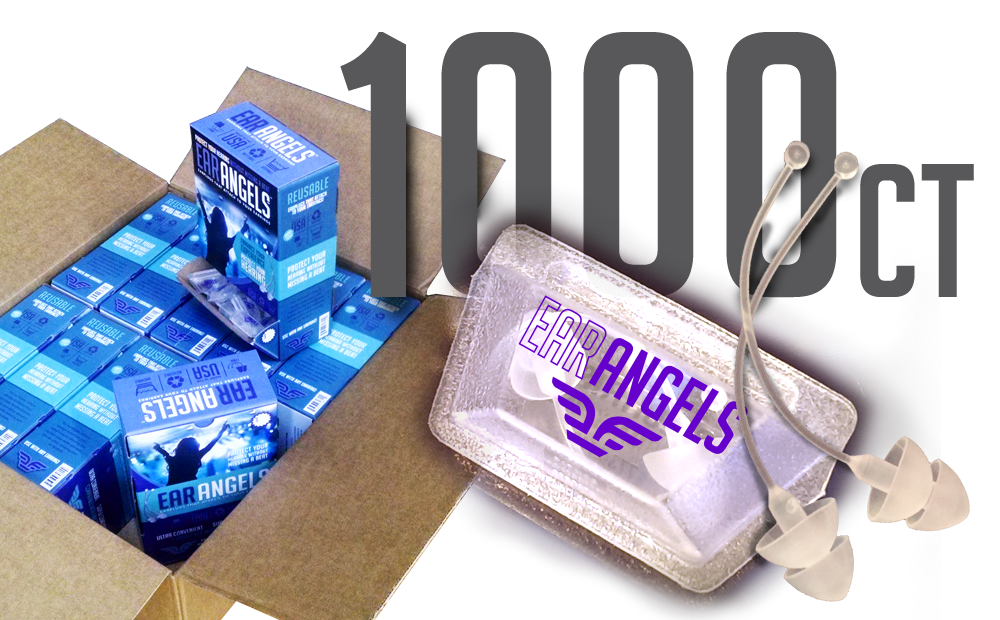 EarAngels Ear Plugs - 10 Point of Purchase Boxes - 1000 Pairs