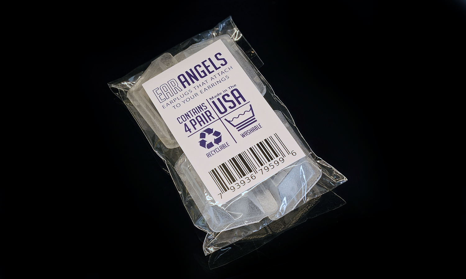 EarAngels Ear Plugs Four Pack