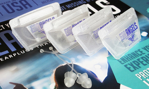 4-Pack of EarAngels Hi-Fidelity Ear Plugs Protect Your Hearing